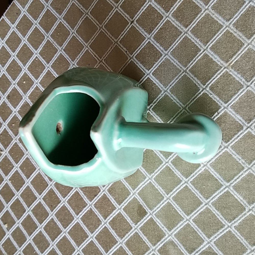 SOLD - Vintage mid-century wall planter pocket flat iron - Picture 4 of 4